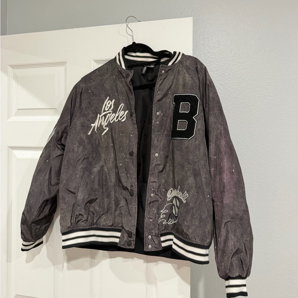 Gray Los Angeles Varsity Jacket (Baseball)
